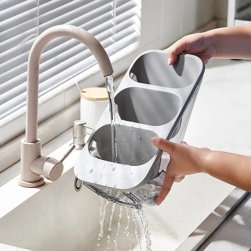 3-Layered Utensil and Knife Storage Organizer
