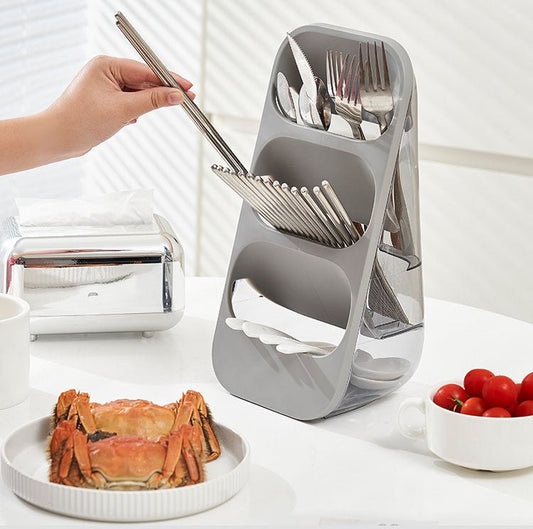 3-Layered Utensil and Knife Storage Organizer