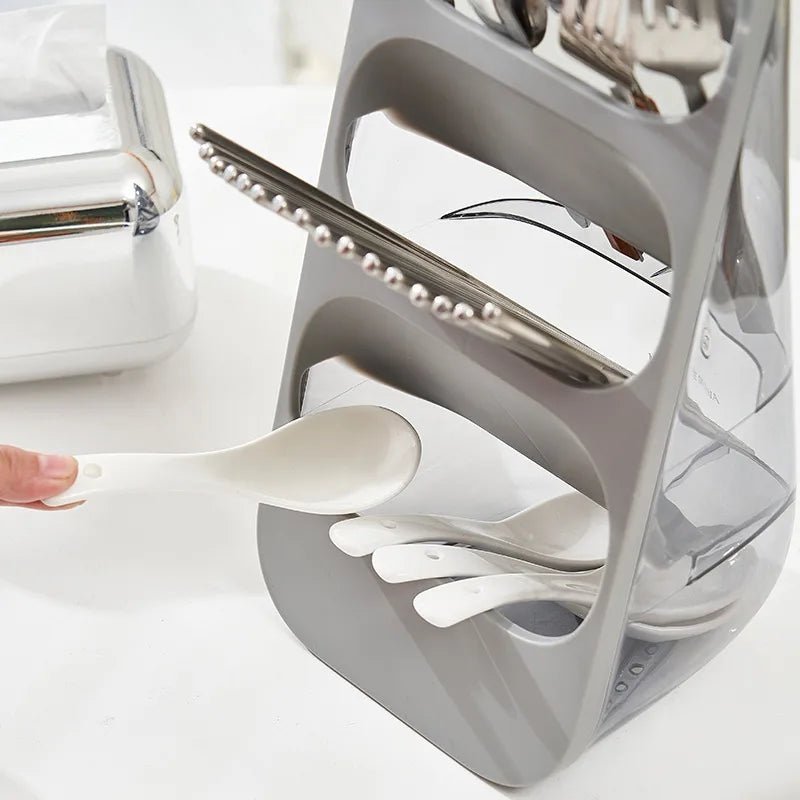 3-Layered Utensil and Knife Storage Organizer