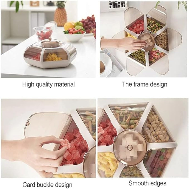 Stylish Lotus-Shaped Candy, Snack & Nut Organizer