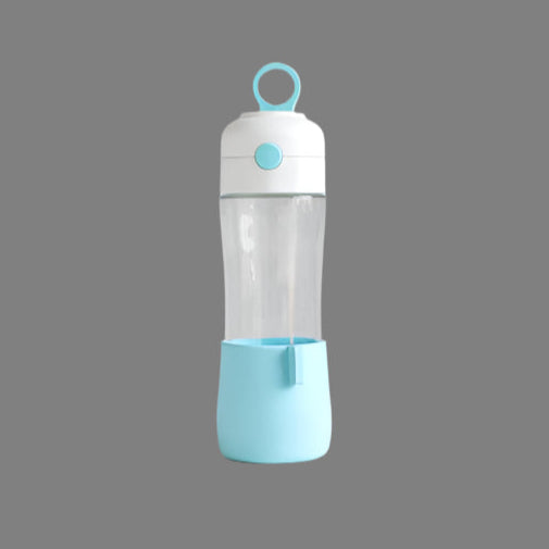 Portable Glass Water Bottle with Protective Silicone Sleeve