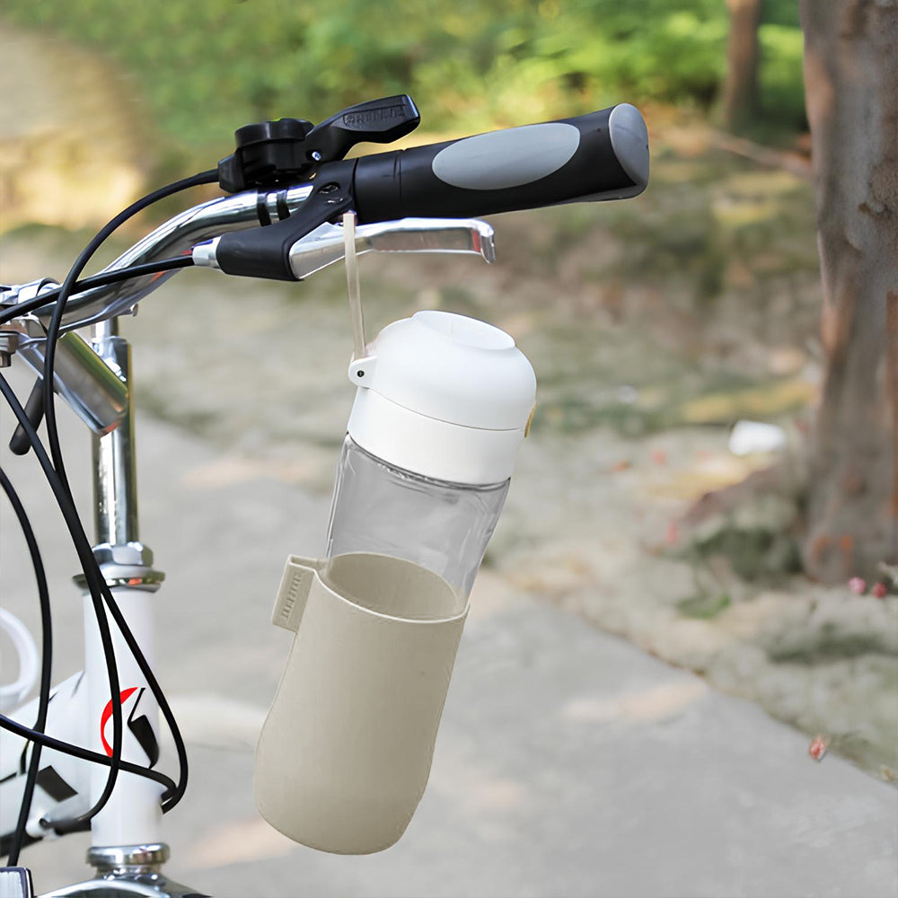 Portable Glass Water Bottle with Protective Silicone Sleeve