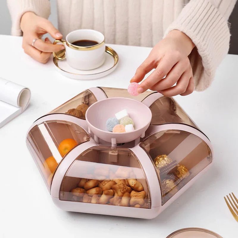Stylish Lotus-Shaped Candy, Snack & Nut Organizer