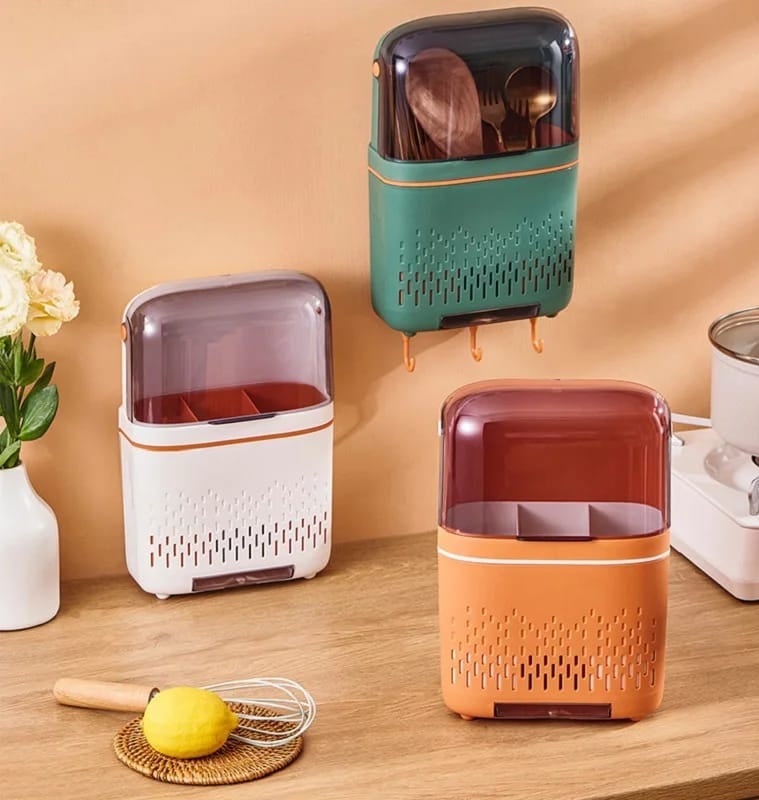 Self-Adhesive Cutlery Organizer