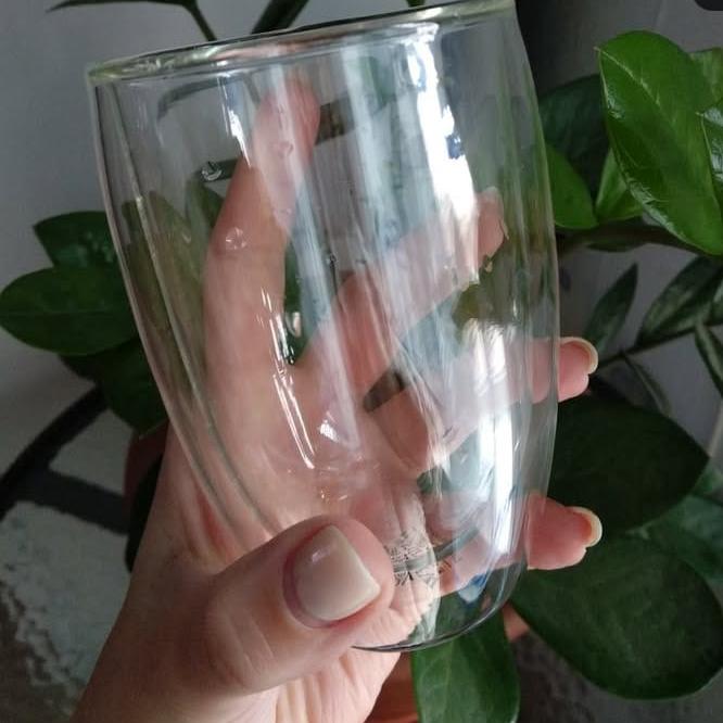Double-Wall Sweat-Free Transparent Glass