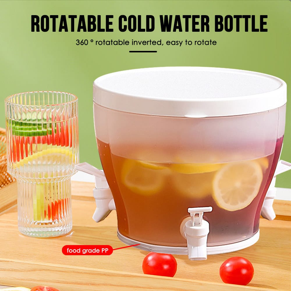 Drink Dispenser – 3-Compartment Rotating Carousel