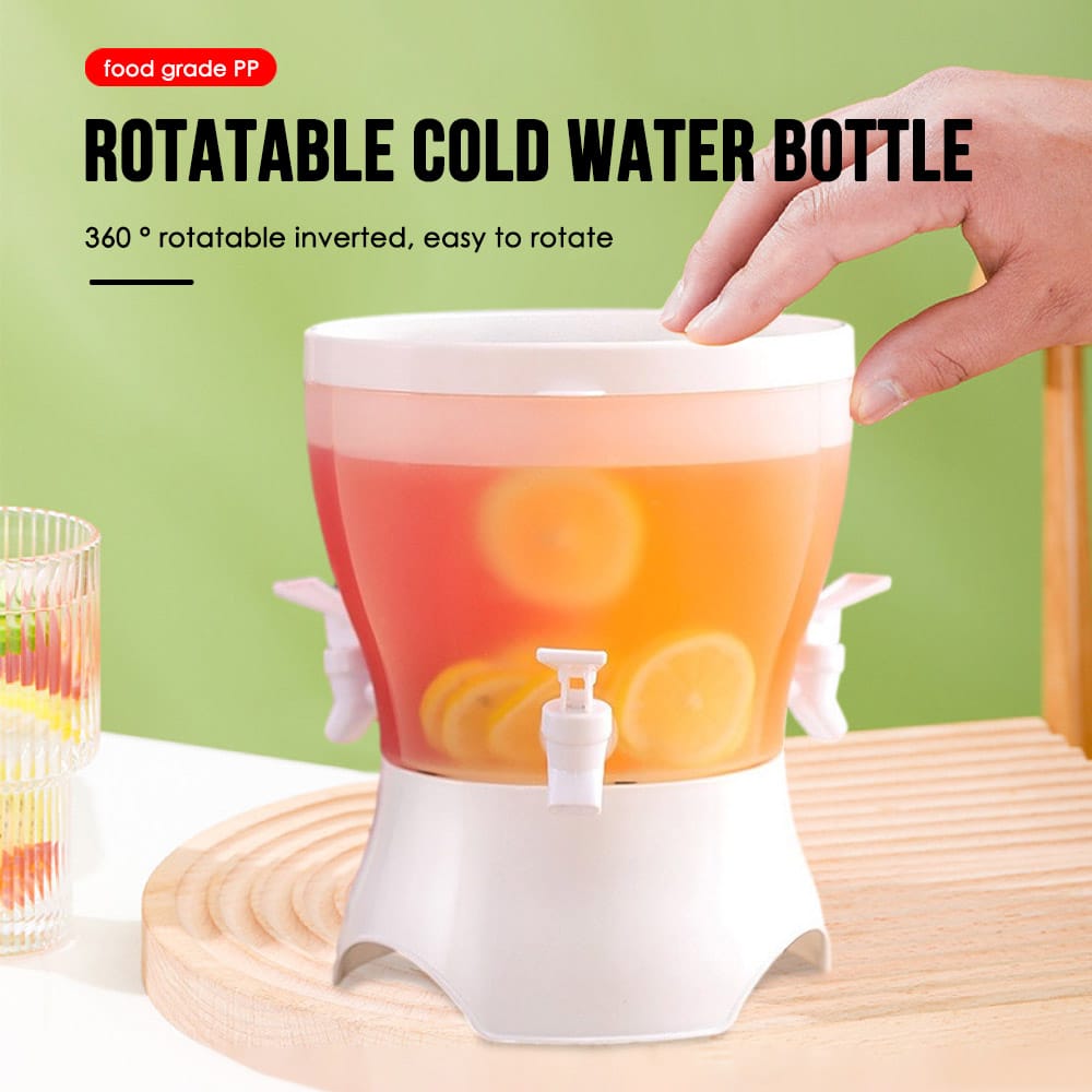 Drink Dispenser – 3-Compartment Rotating Carousel