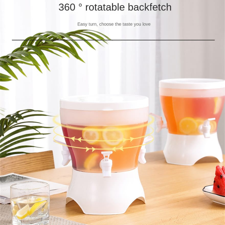 Drink Dispenser – 3-Compartment Rotating Carousel
