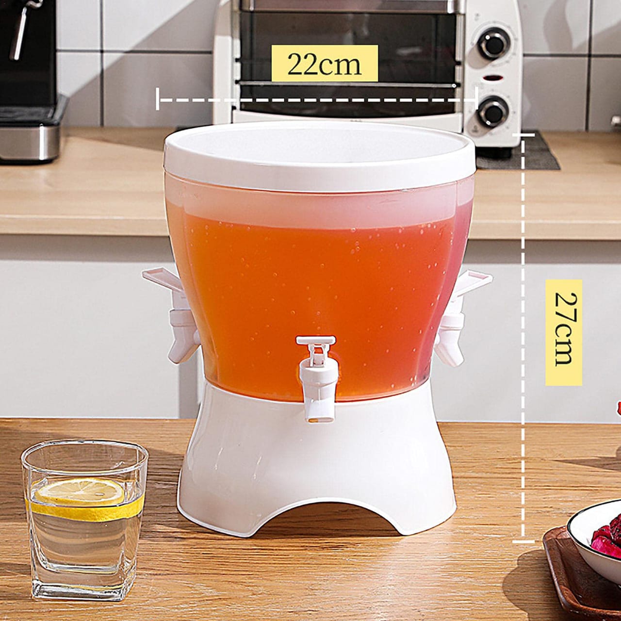 Drink Dispenser – 3-Compartment Rotating Carousel